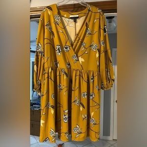 Eloquii mustard colored dress. Size 18/20. Worn once.